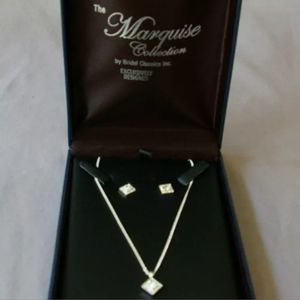 Necklace Earrings Set The Marquise Collection